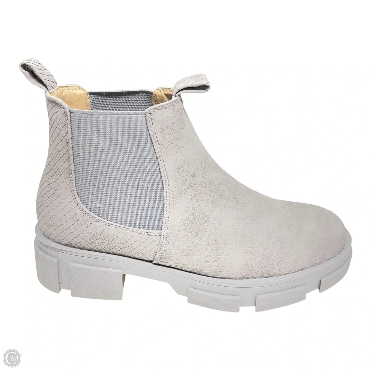 Boots Ankle Heels By Shu Shop In Grey, Size: 6.5