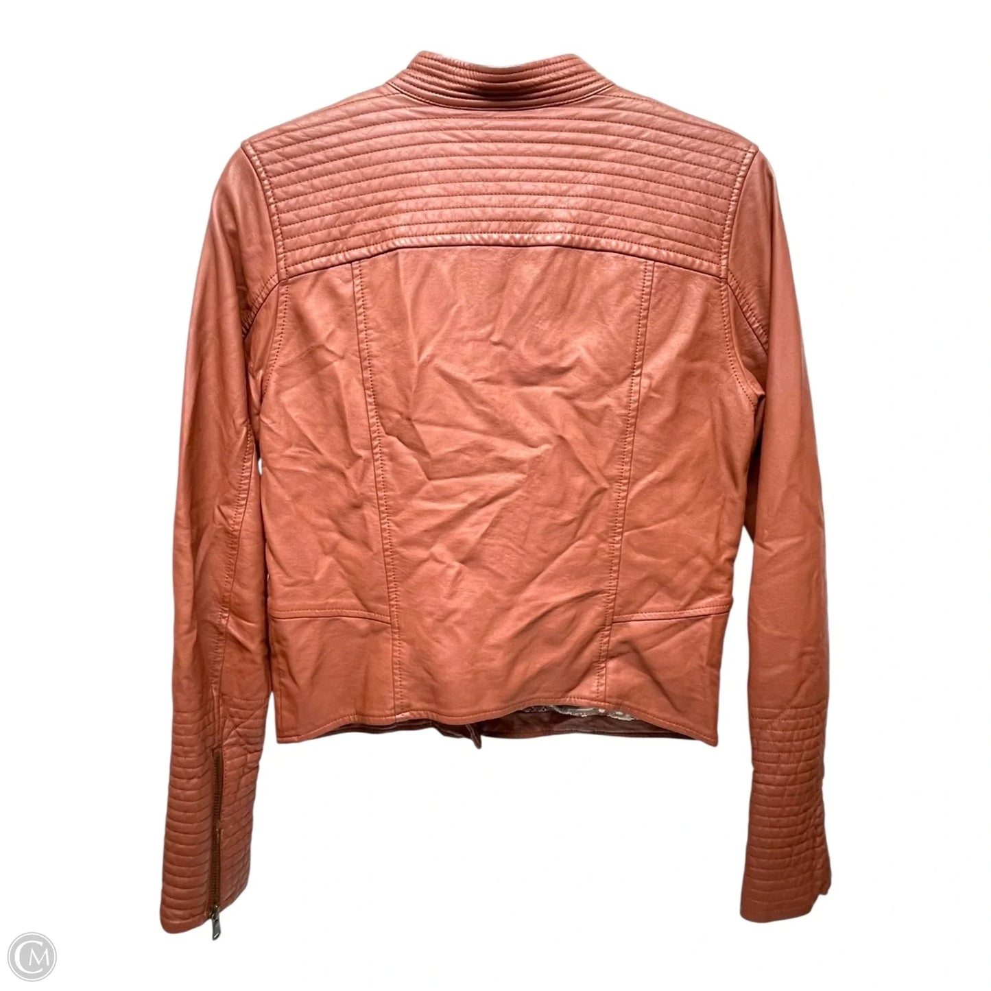 Jacket Moto By Anthropologie In Red, Size: S