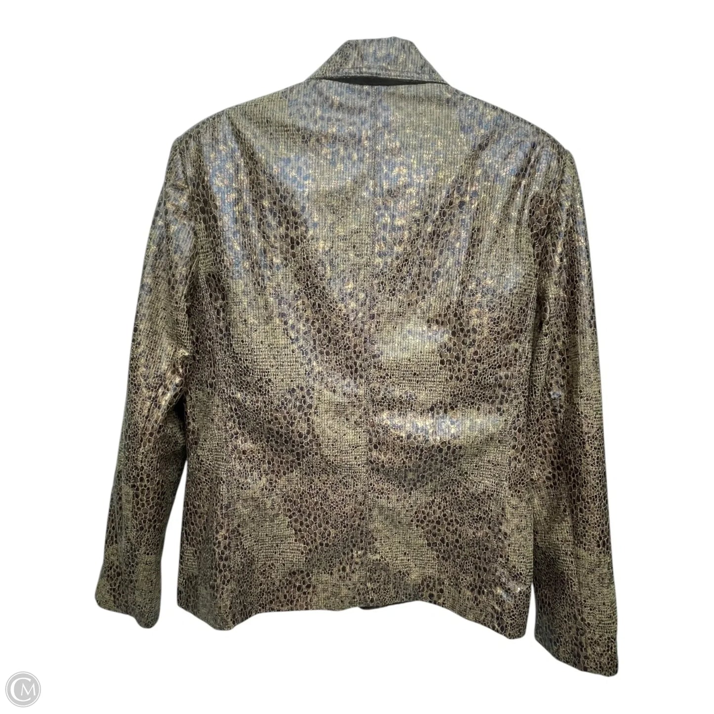 Blazer By Alfred Dunner In Brown, Size: L