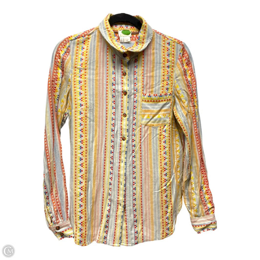 Top Long Sleeve By Anthropologie In Multi-colored, Size: Xs