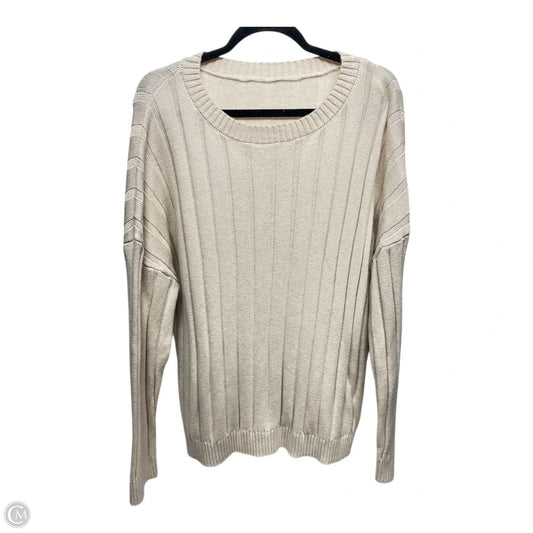 Sweater By Clothes Mentor In Beige, Size: Xl