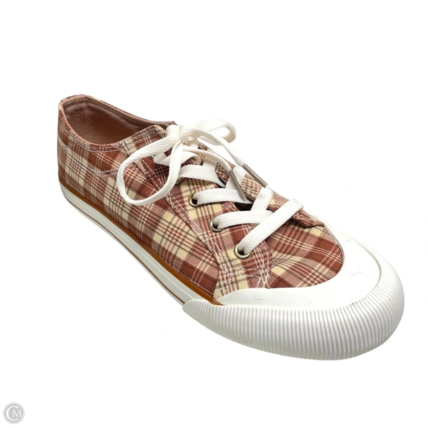 Shoes Flats By Arizona In Plaid Pattern, Size: 7.5