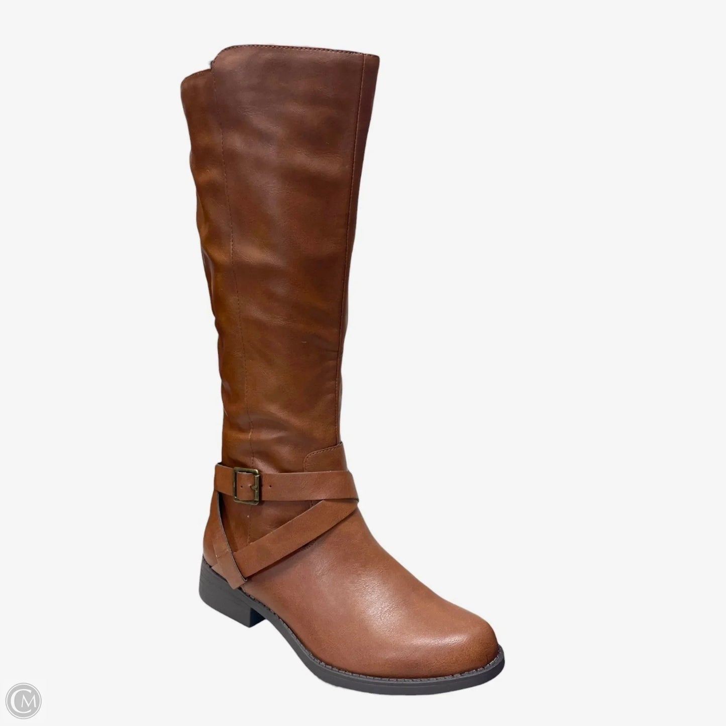 Boots Knee Heels By Style And Company In Brown, Size: 7.5