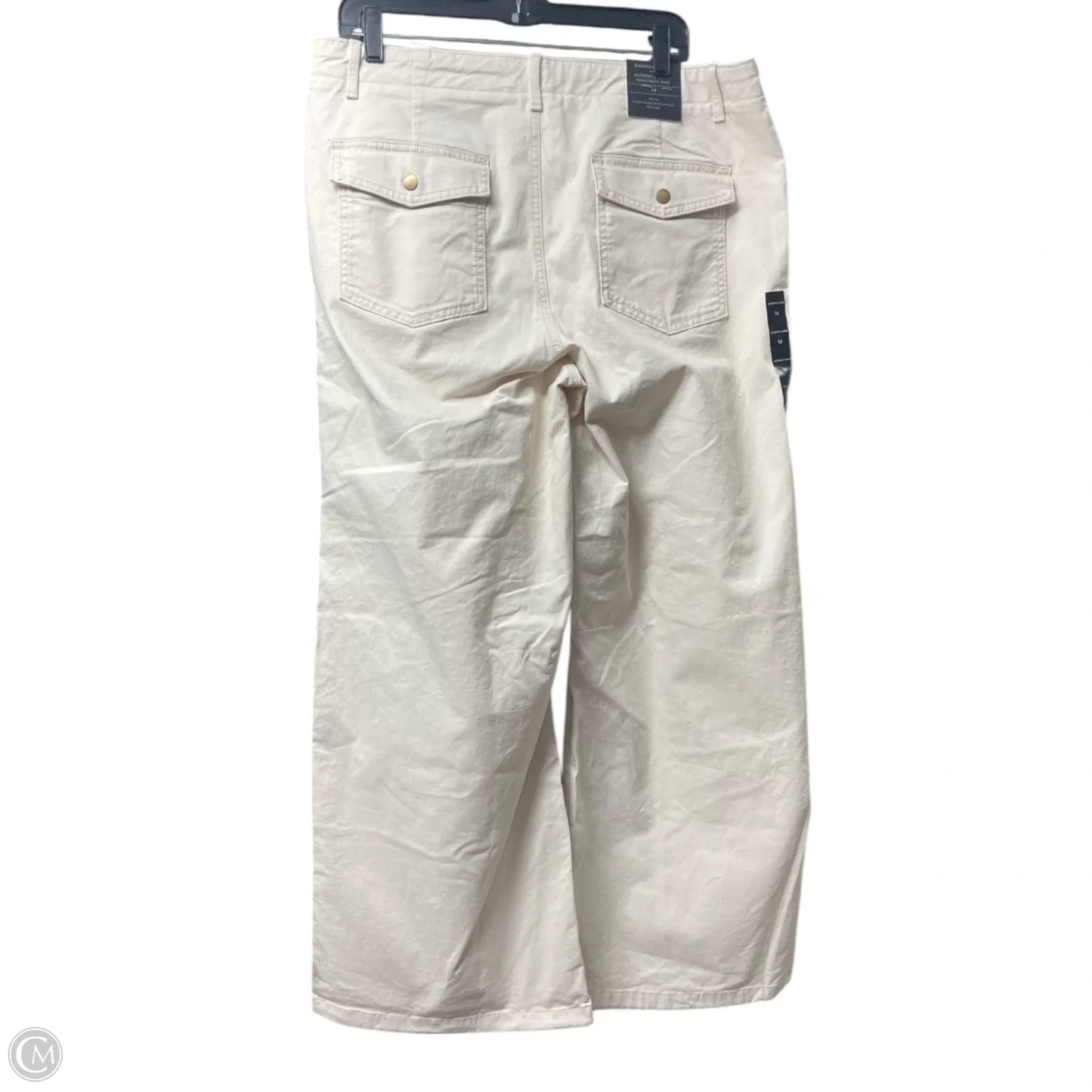 Pants Wide Leg By Banana Republic In Ivory, Size: 14