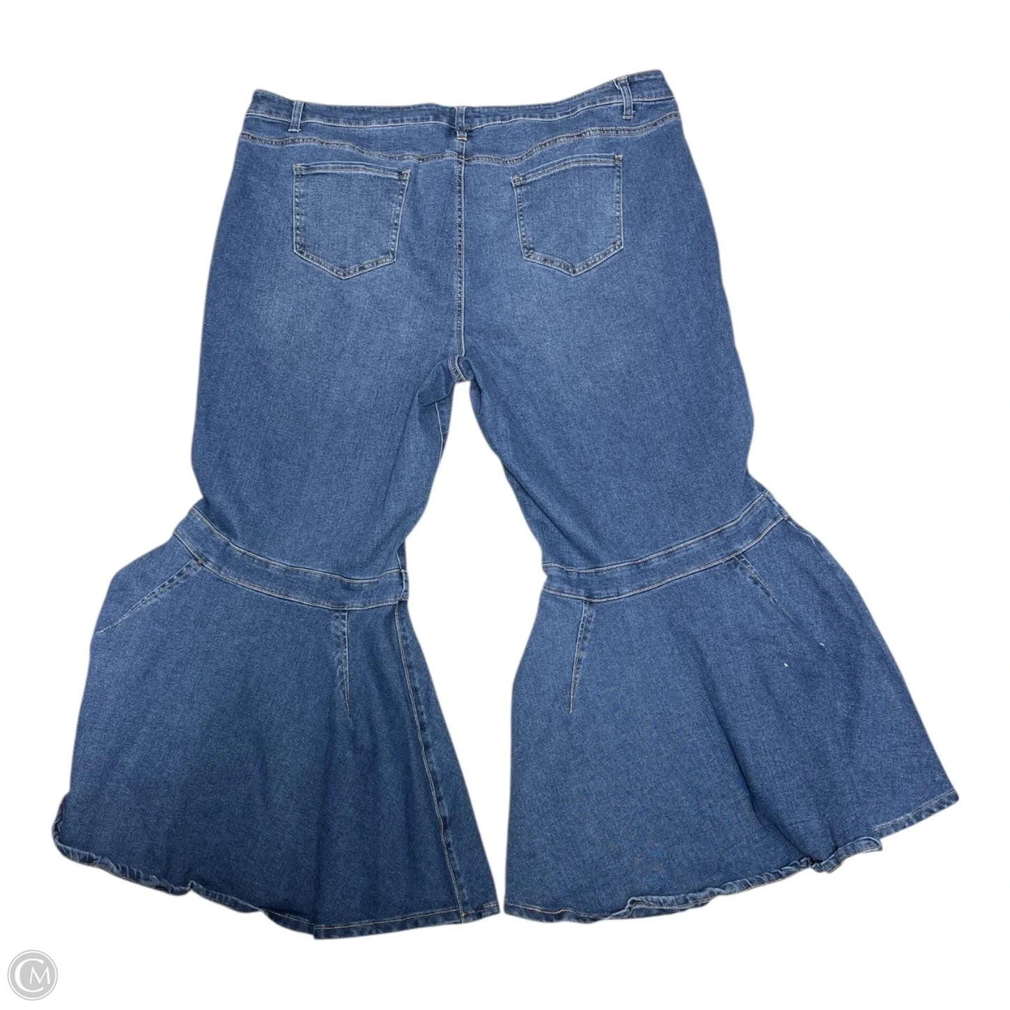 Jeans Wide Leg By Ashley Stewart In Blue Denim, Size: 4x