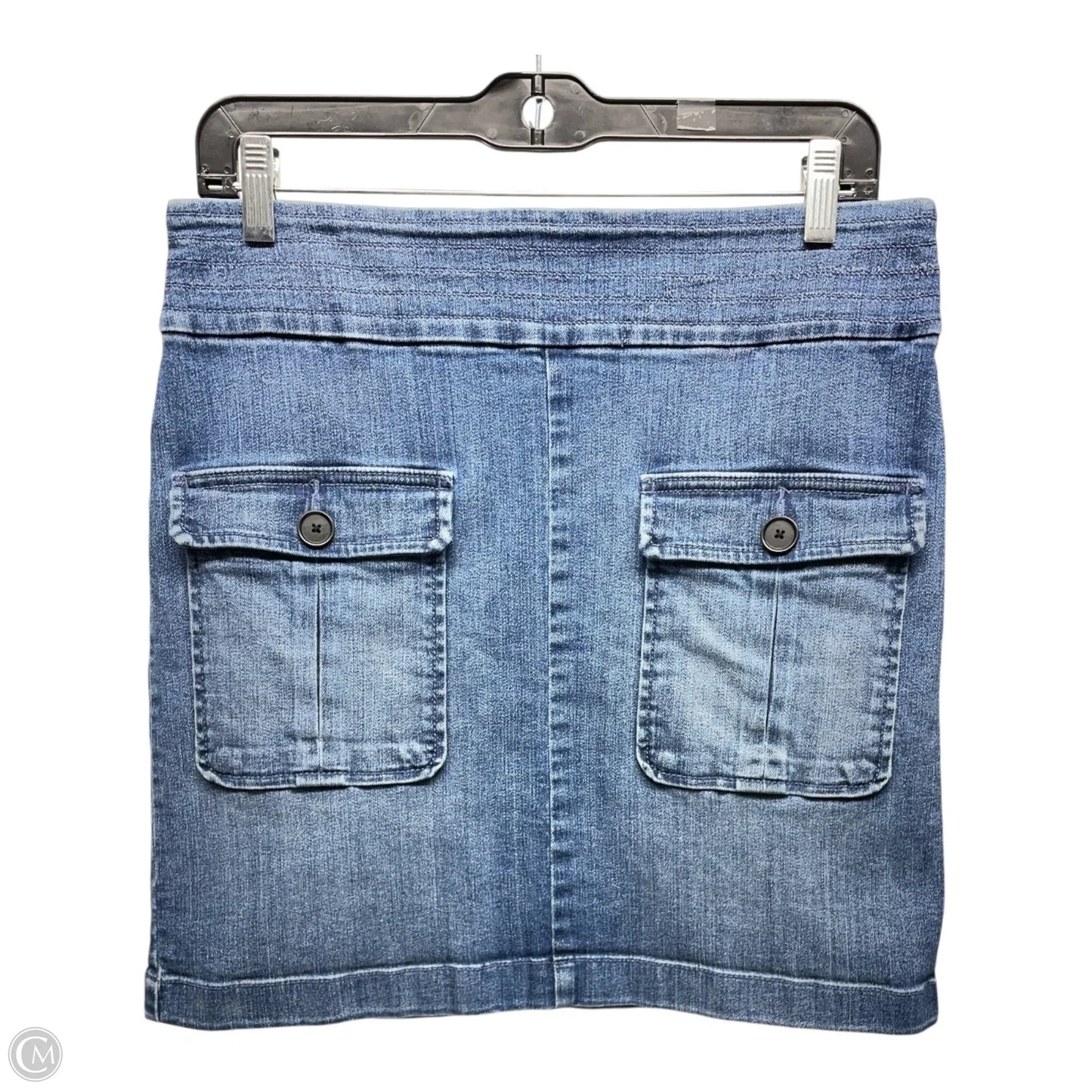 Skirt Mini & Short By Loft In Blue Denim, Size: 8
