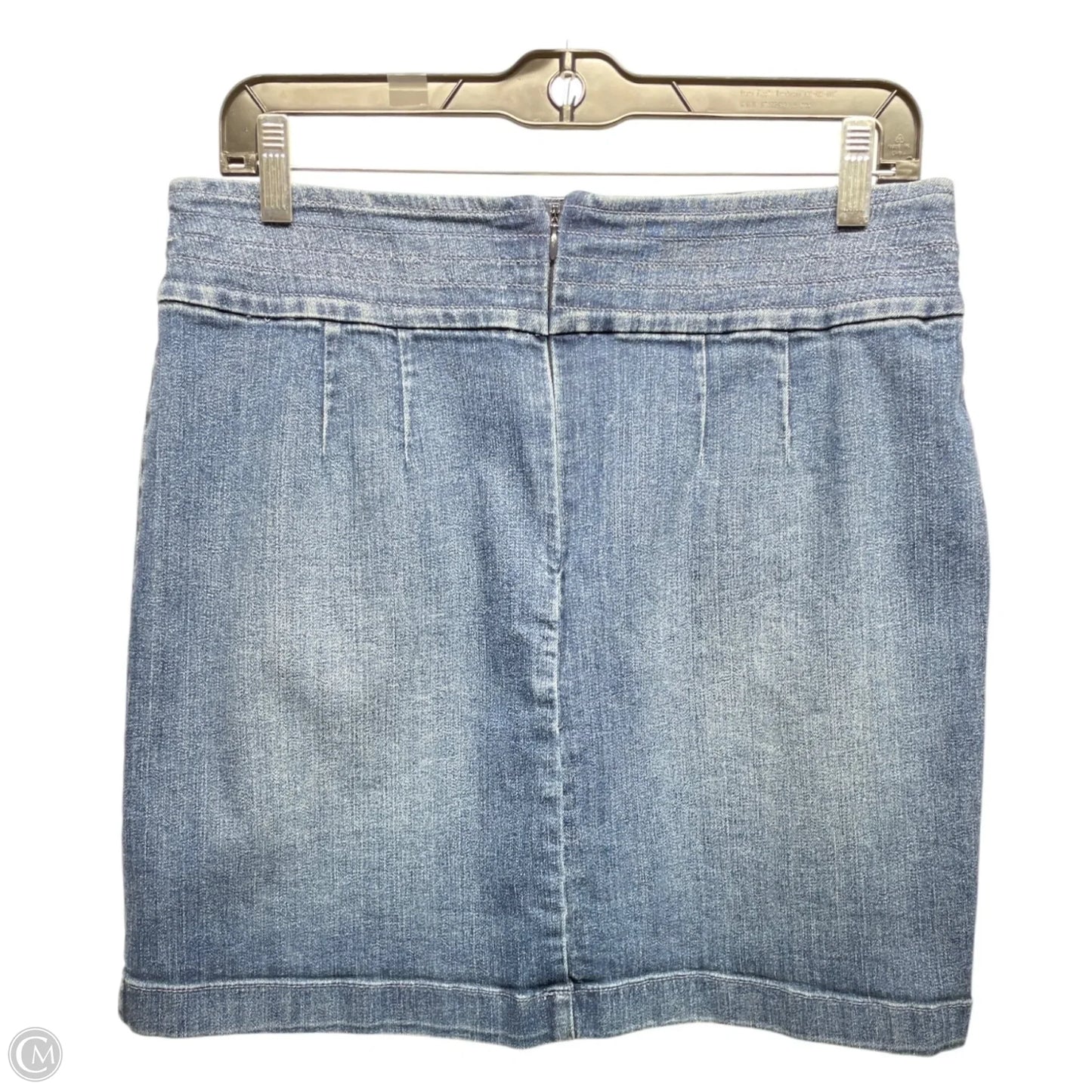 Skirt Mini & Short By Loft In Blue Denim, Size: 8