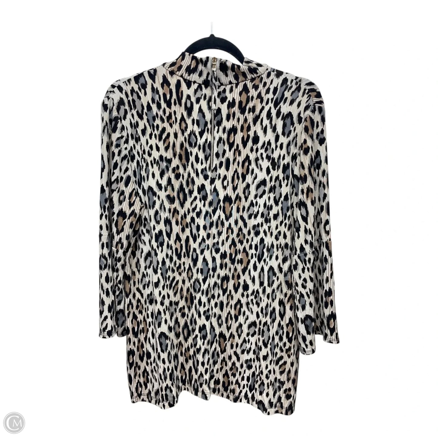 Blouse 3/4 Sleeve By Chicos In Animal Print, Size: M
