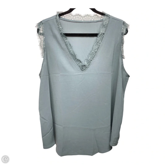 Tank Top By Clothes Mentor In Green, Size: 2x