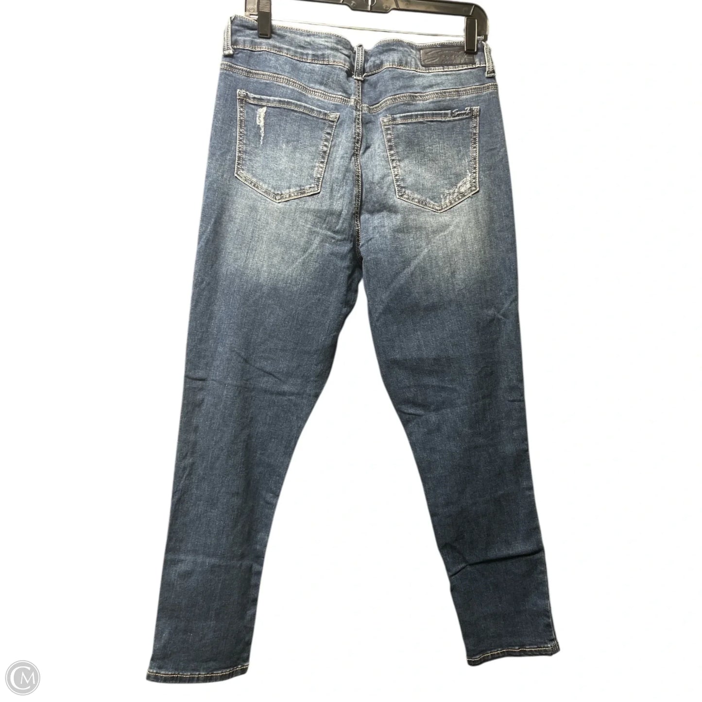 Jeans Skinny By Seven 7 In Blue Denim, Size: 10