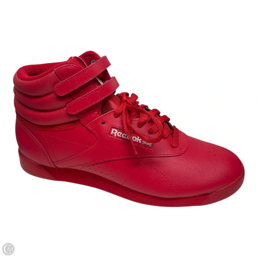 Shoes Athletic By Reebok In Red, Size: 9.5