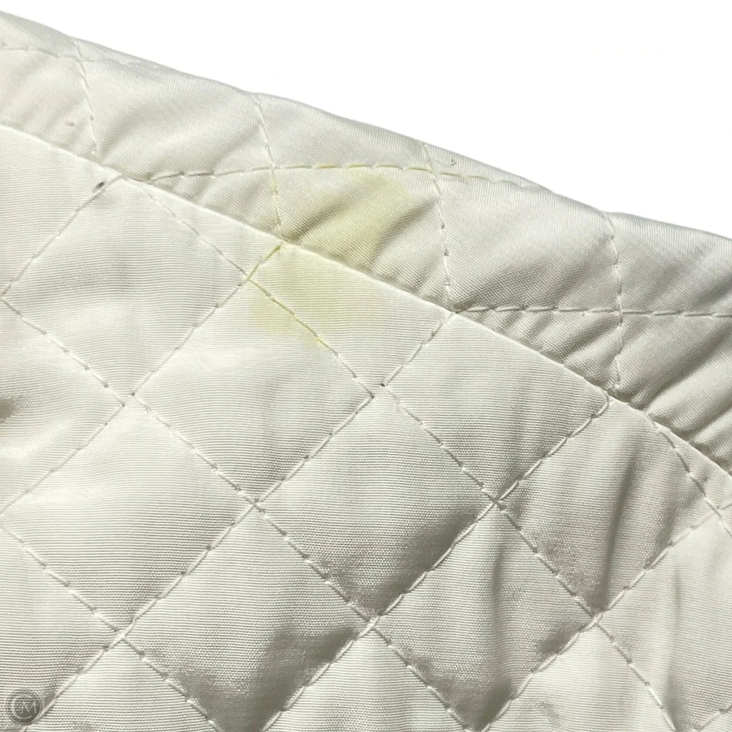 Jacket Puffer & Quilted By Clothes Mentor In Ivory, Size: M