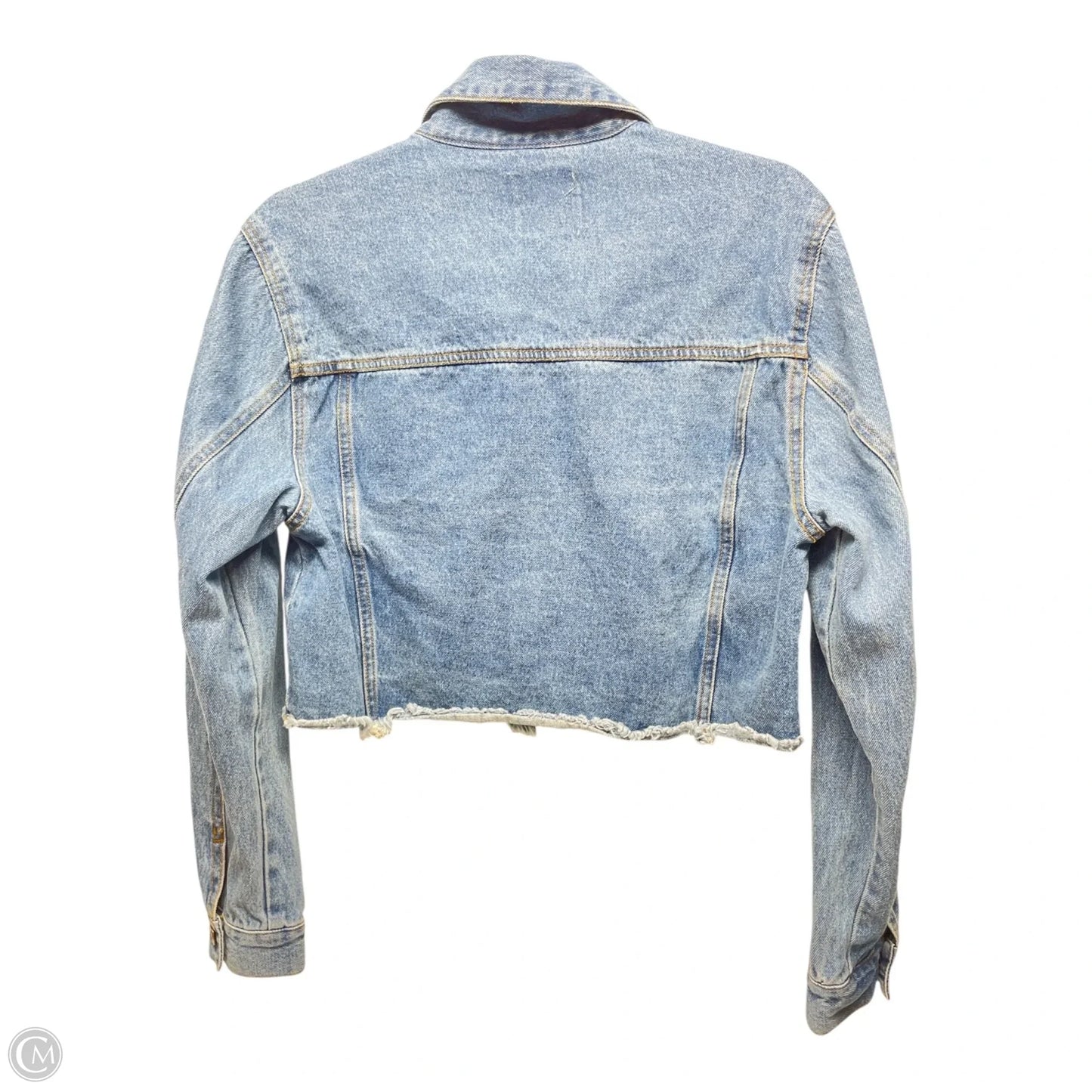 Jacket Denim By Love Tree In Blue Denim, Size: S