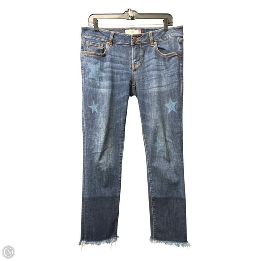 Jeans Boyfriend By Cabi In Blue Denim, Size: 4