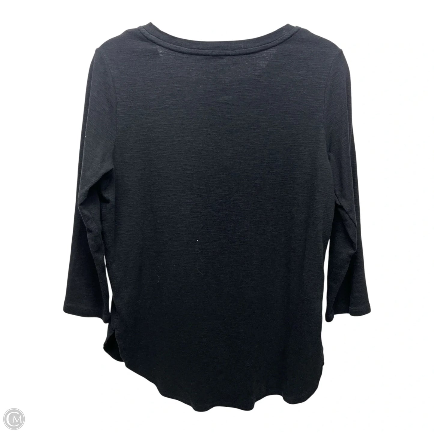 Top 3/4 Sleeve Basic By Tommy Bahama In Black, Size: M