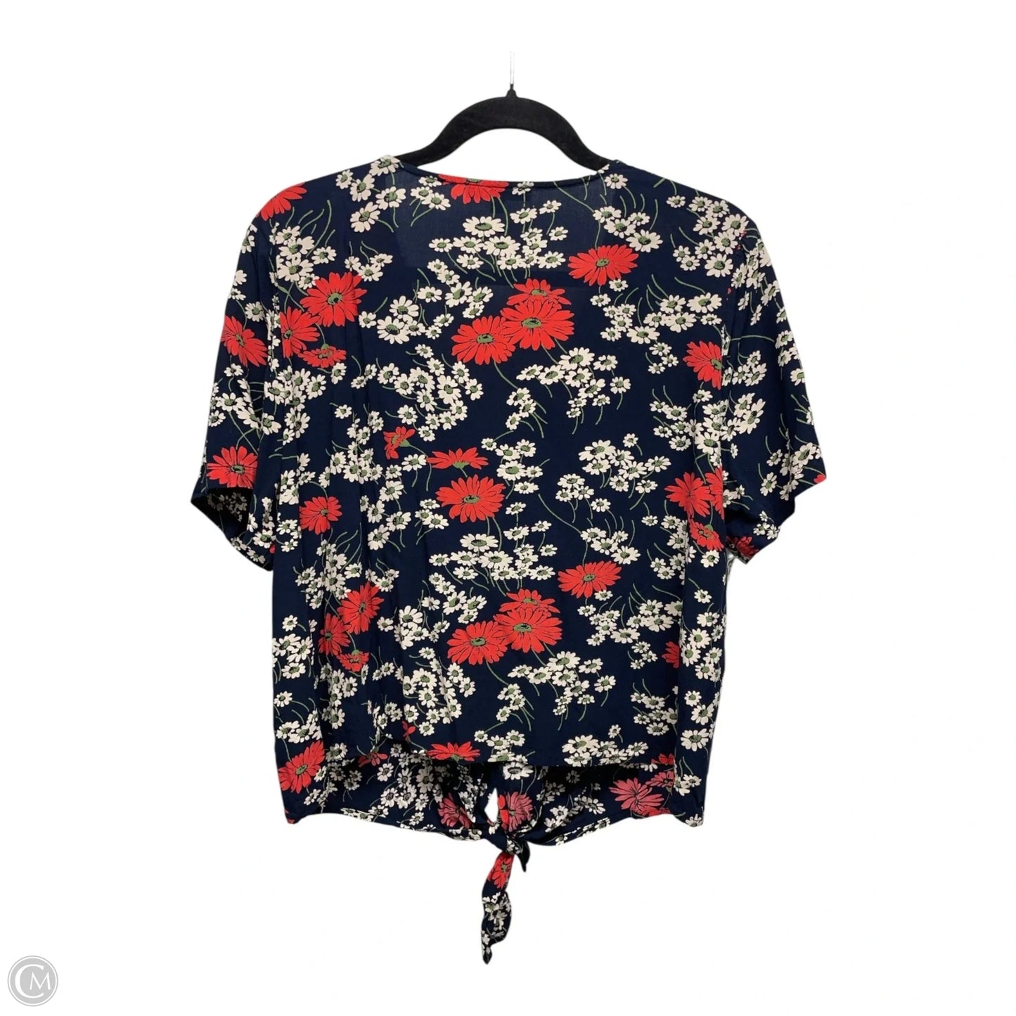 Top Short Sleeve By Madewell In Floral Print, Size: Xl