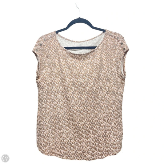 Top Sleeveless By Liz Claiborne In Tan, Size: L