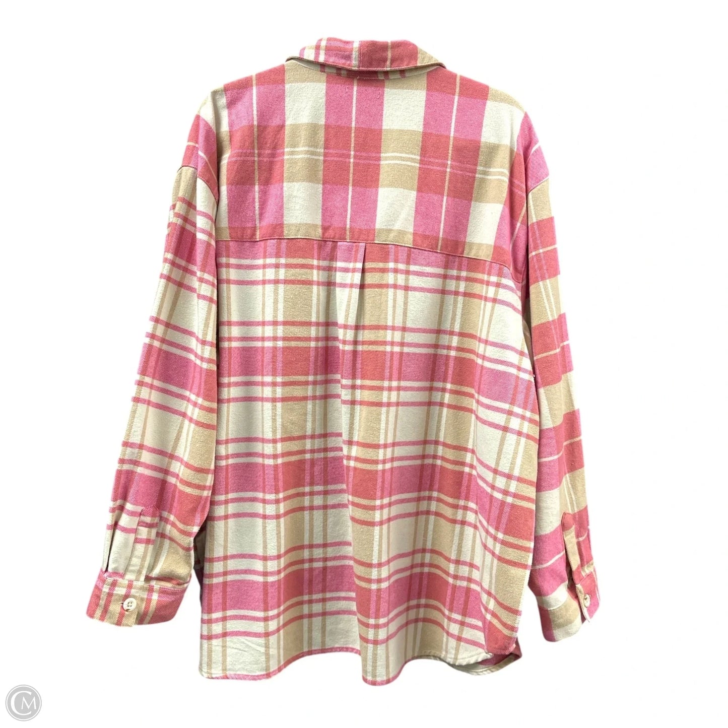 Top Long Sleeve By Falls Creek In Pink, Size: 3x