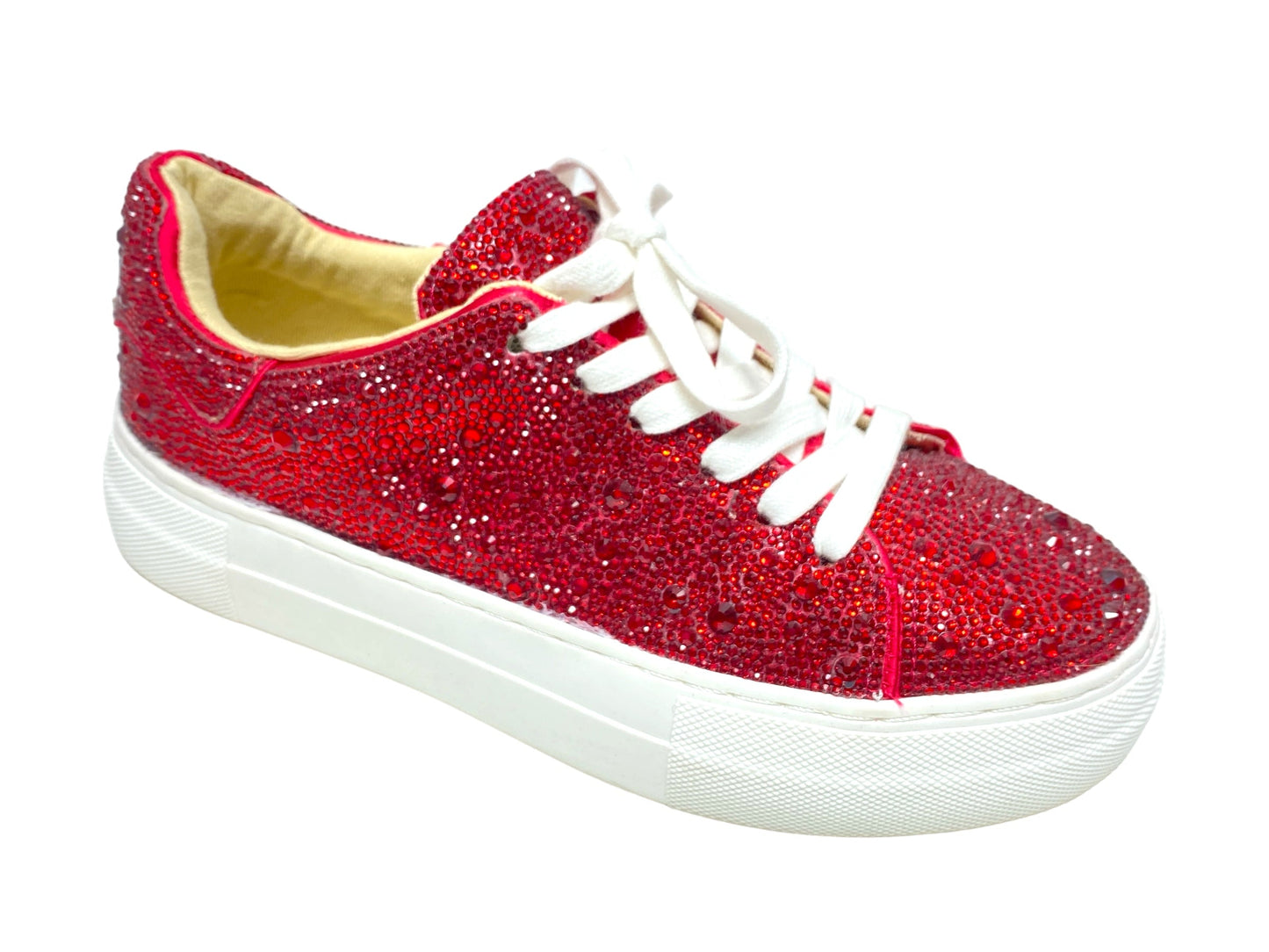 Shoes Athletic By Betsey Johnson In Red, Size: 6