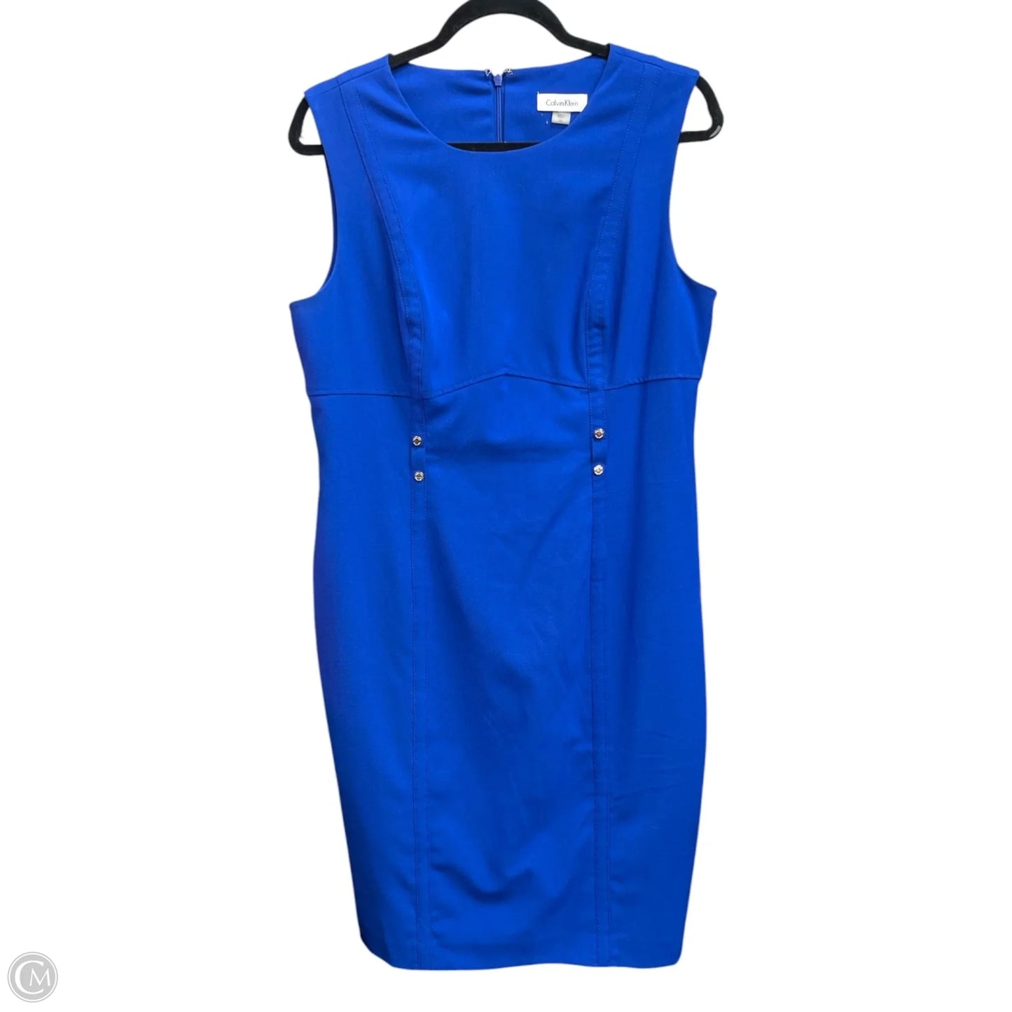 Dress Casual Short By Calvin Klein In Blue, Size: 12
