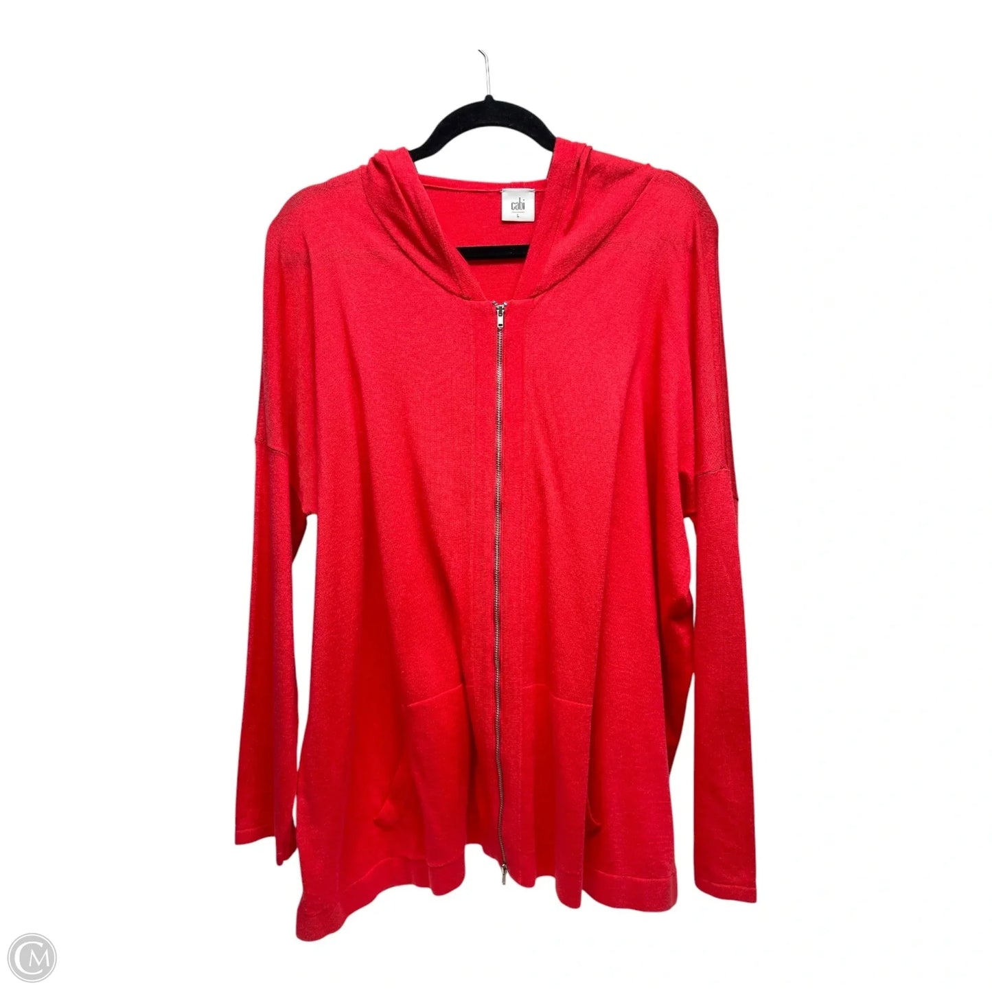 Sweater Cardigan By Cabi In Red, Size: L