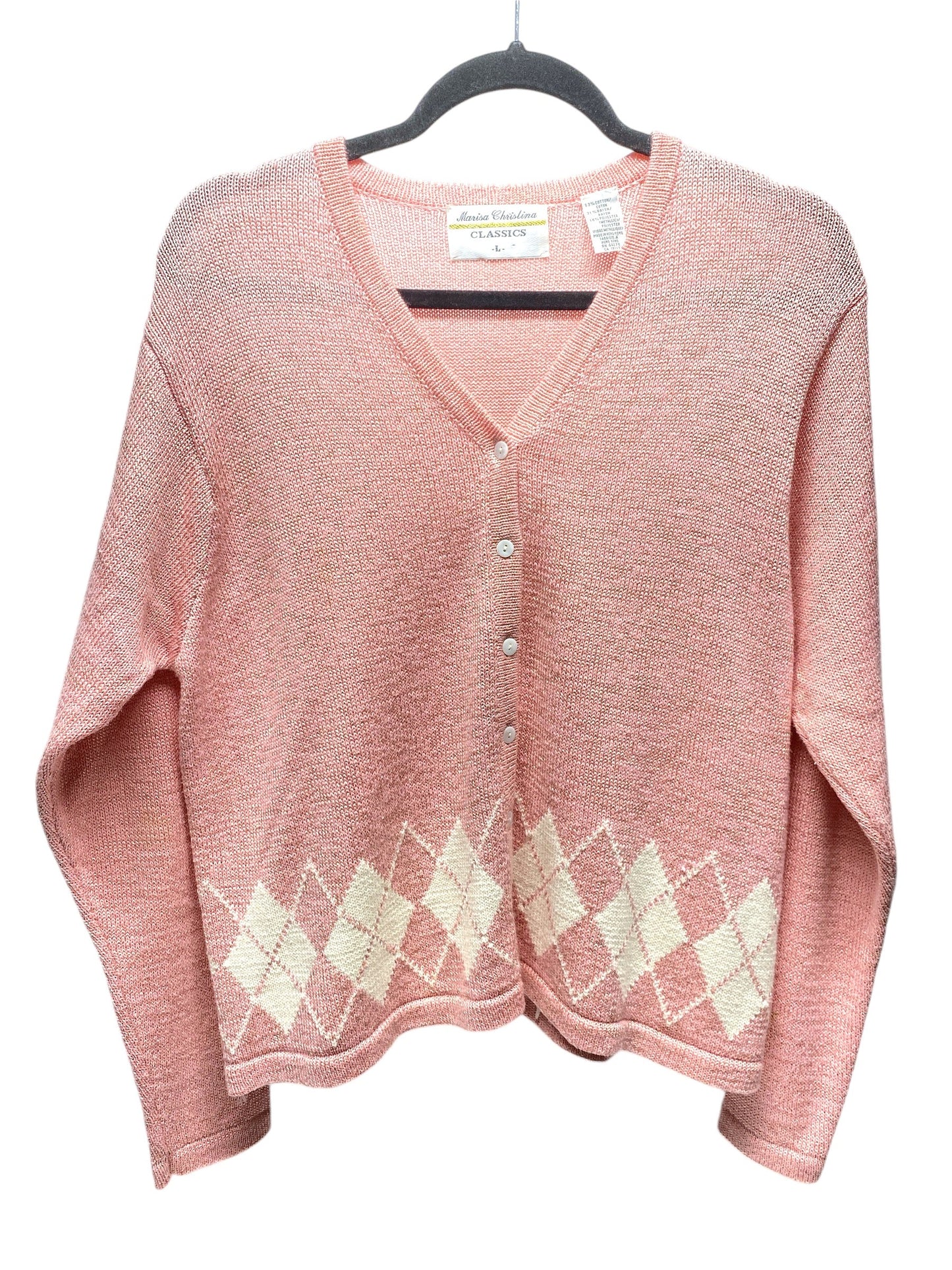 Sweater By Michael Kors In Pink, Size: L