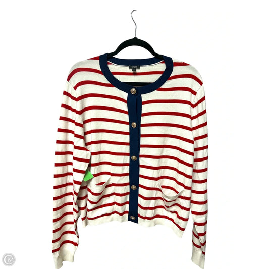 Sweater By Express In Striped Pattern, Size: L