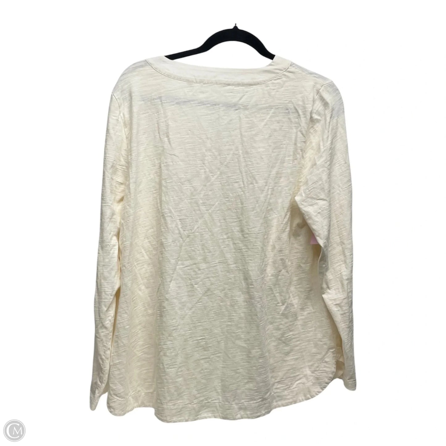 Top Long Sleeve By Soft Surroundings In Beige, Size: L