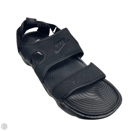 Sandals Flats By Nike In Black, Size: 8