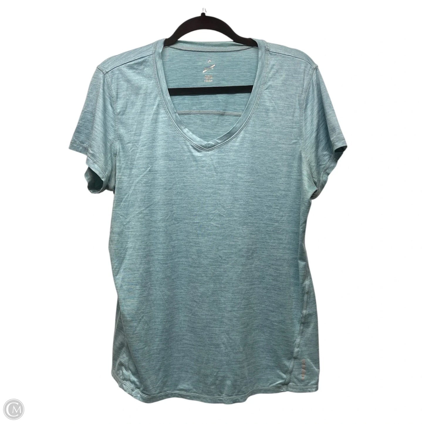 Athletic Top Short Sleeve By Head In Blue, Size: Xl