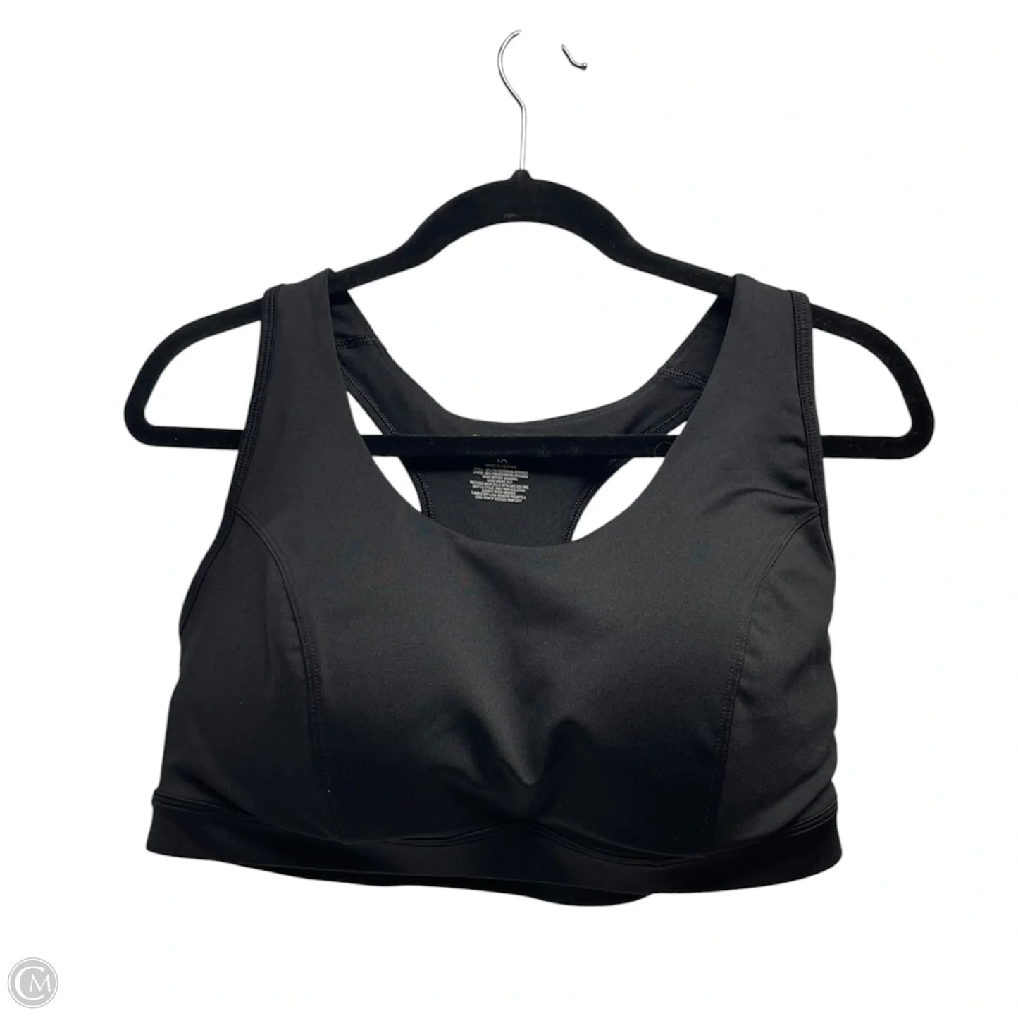 Athletic Bra By Tek Gear In Black, Size: Xl