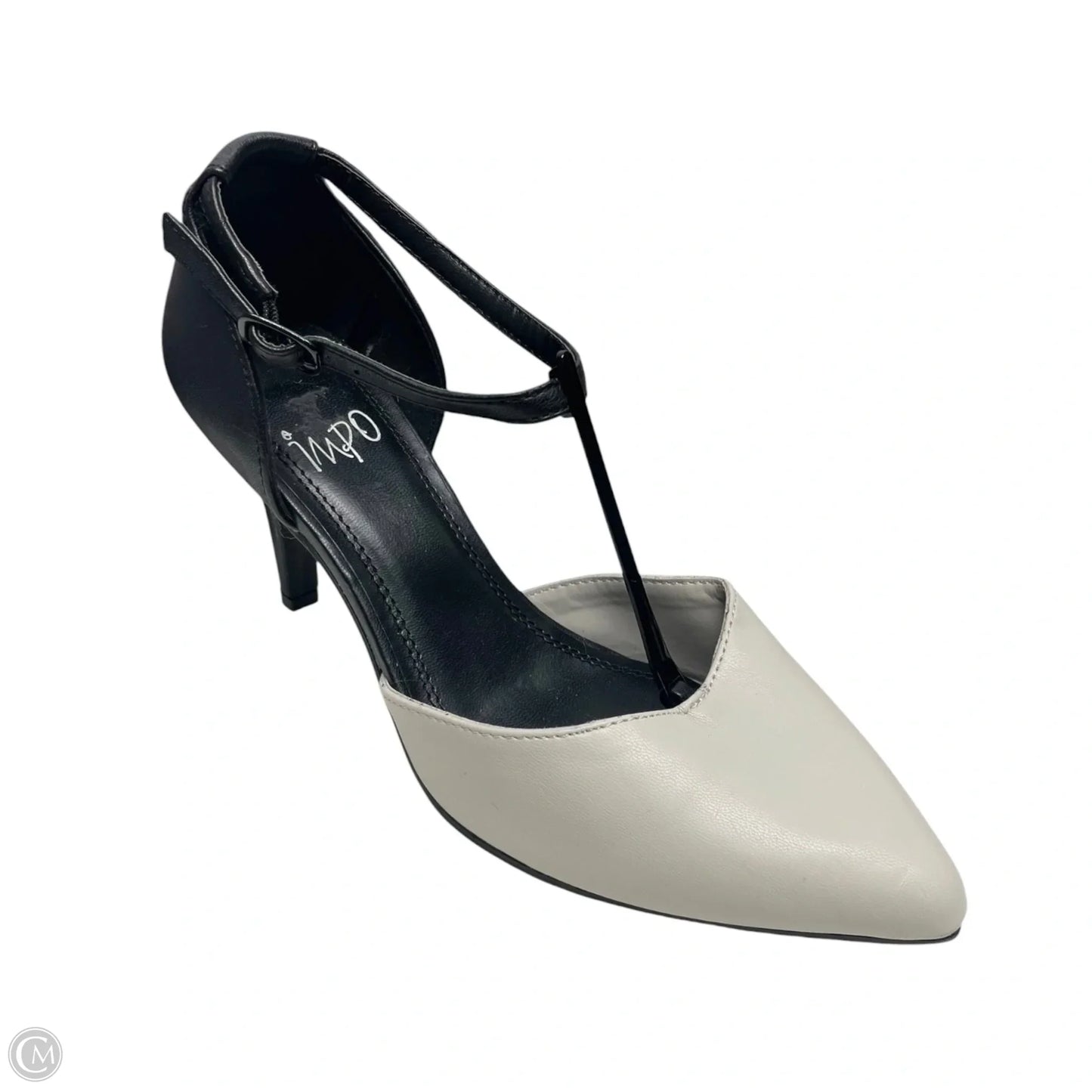 Shoes Heels Kitten By Impo In Black & Cream, Size: 7
