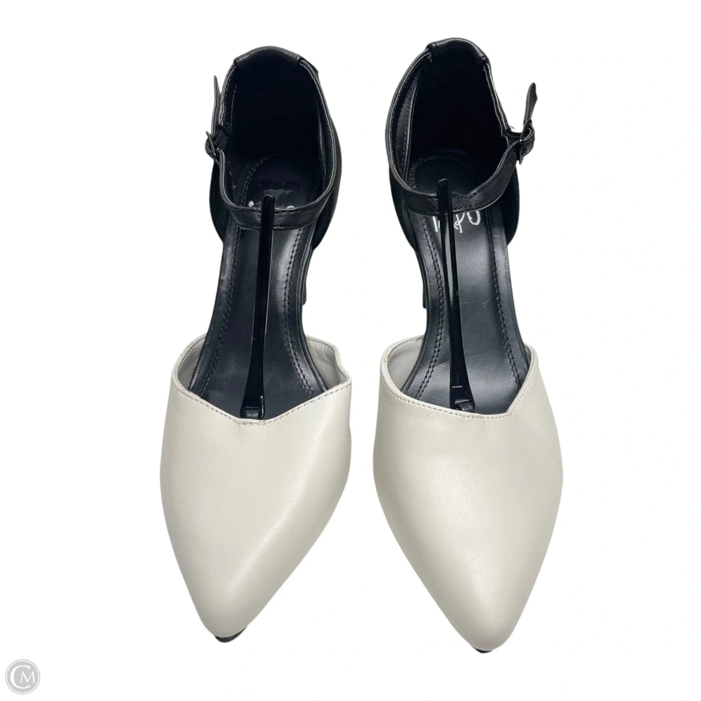 Shoes Heels Kitten By Impo In Black & Cream, Size: 7