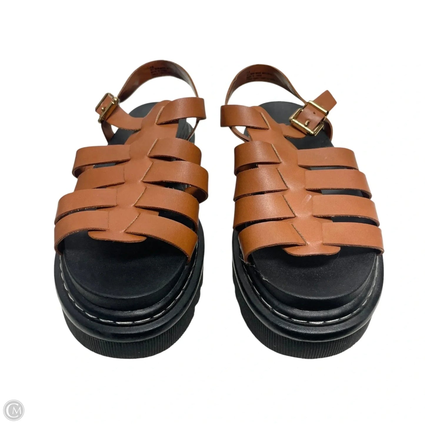 Sandals Heels Block By A New Day In Brown, Size: 5.5
