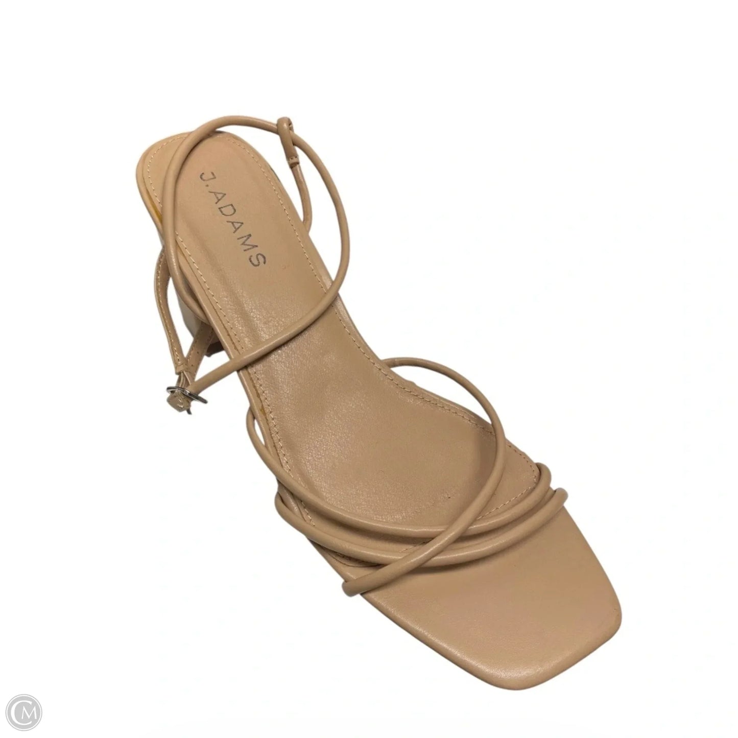 Sandals Heels Block By J ADAMS In Beige, Size: 9.5