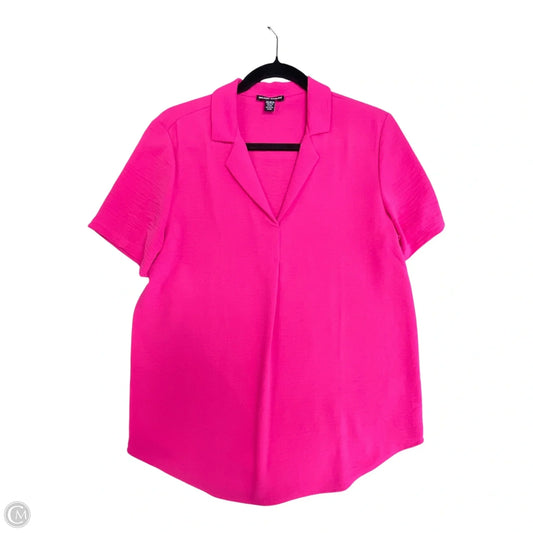 Top Short Sleeve By Hilary Radley In Pink, Size: Xs