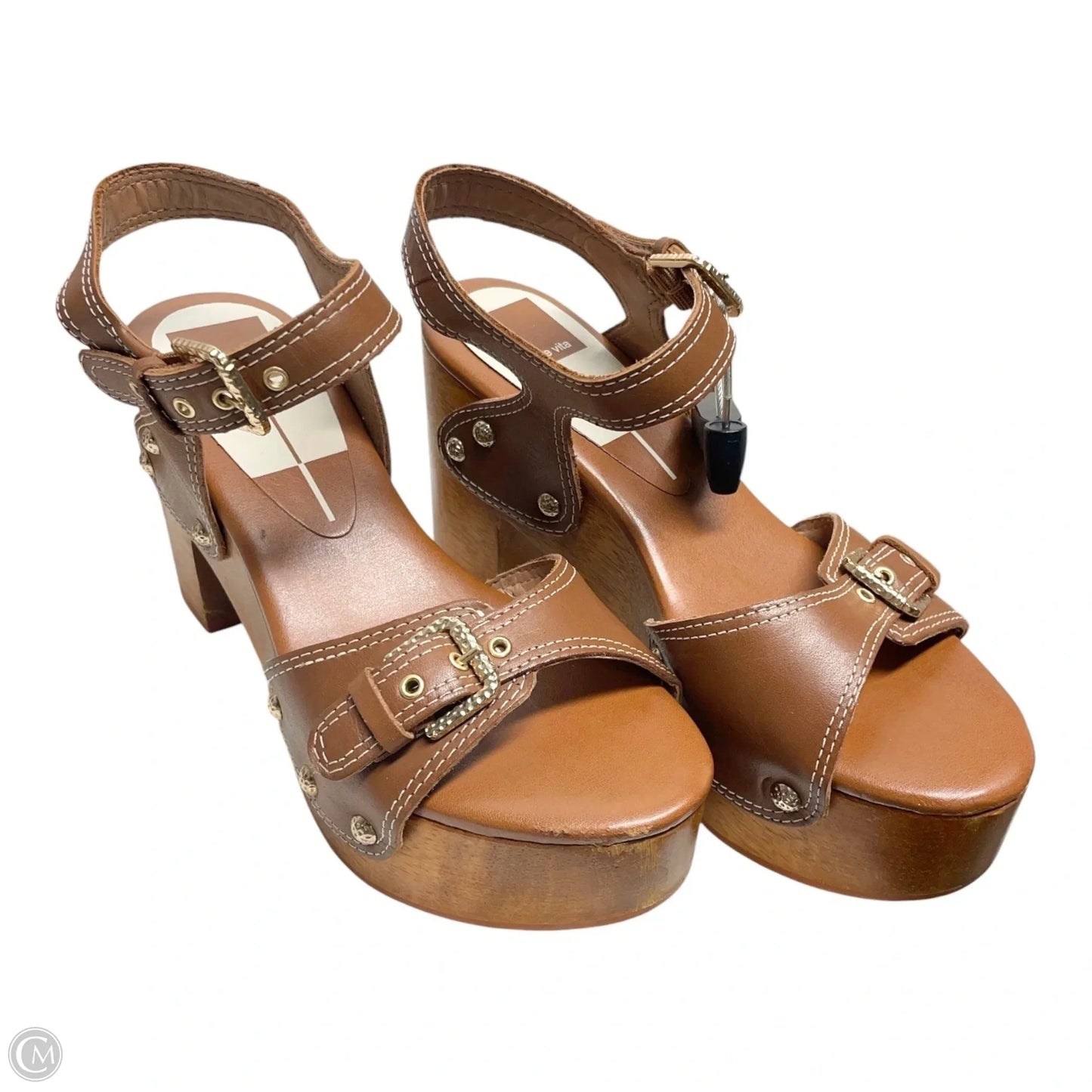 Sandals Heels Block By Dolce Vita In Brown, Size: 6