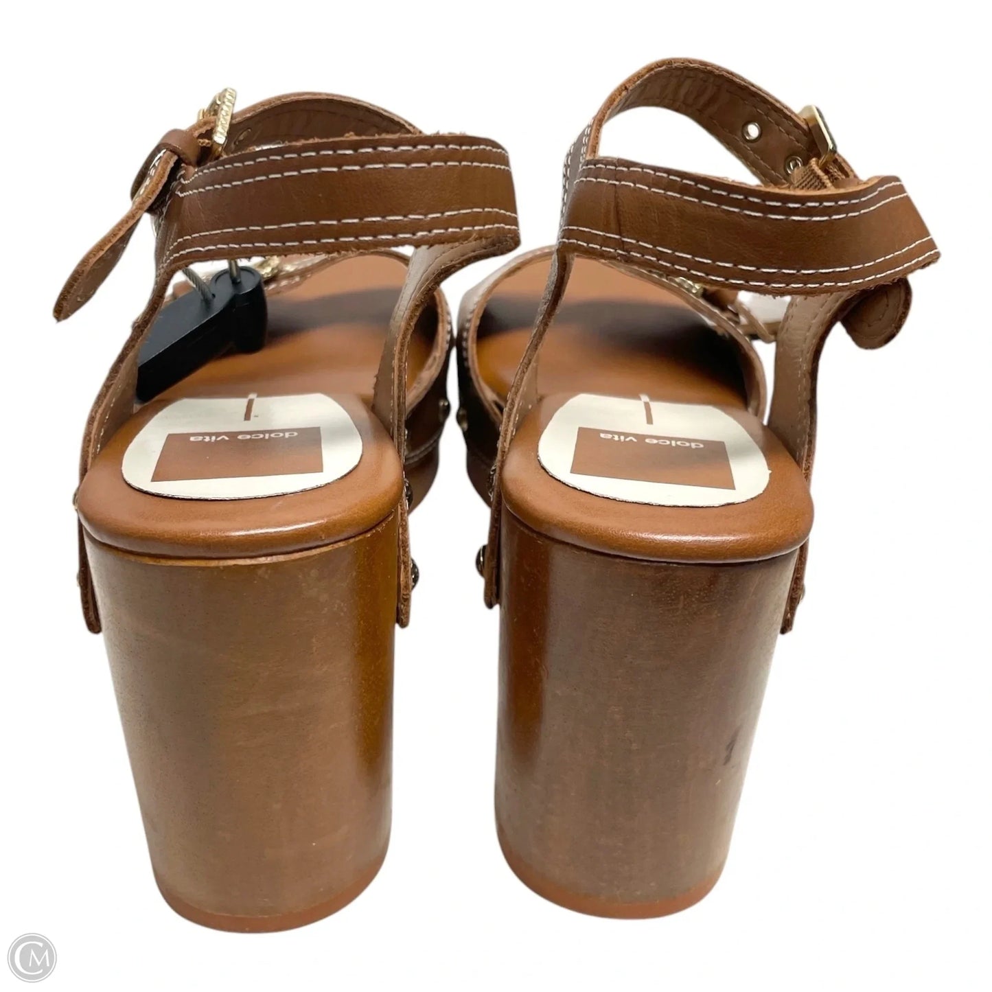 Sandals Heels Block By Dolce Vita In Brown, Size: 6