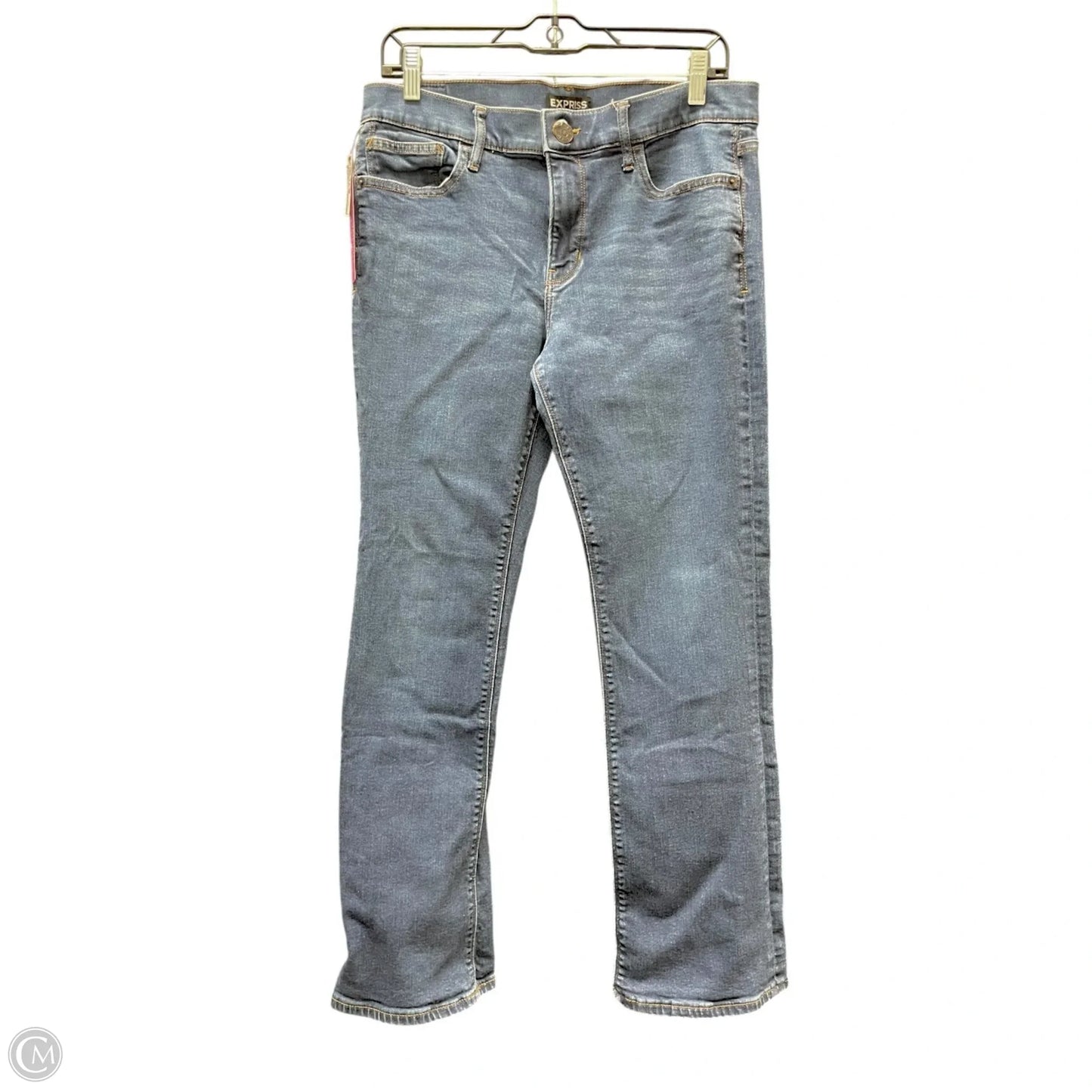 Jeans Flared By Express In Blue Denim, Size: 12