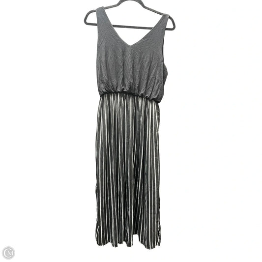 Dress Casual Midi By Loft In Black, Size: M