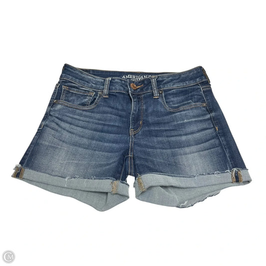 Shorts By American Eagle In Blue Denim, Size: 8