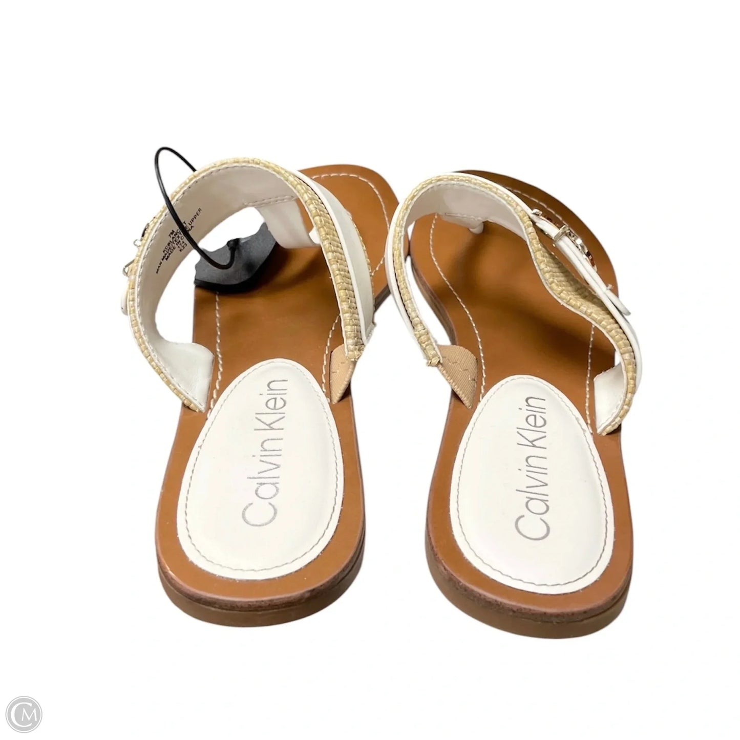 Sandals Flats By Calvin Klein In White, Size: 7