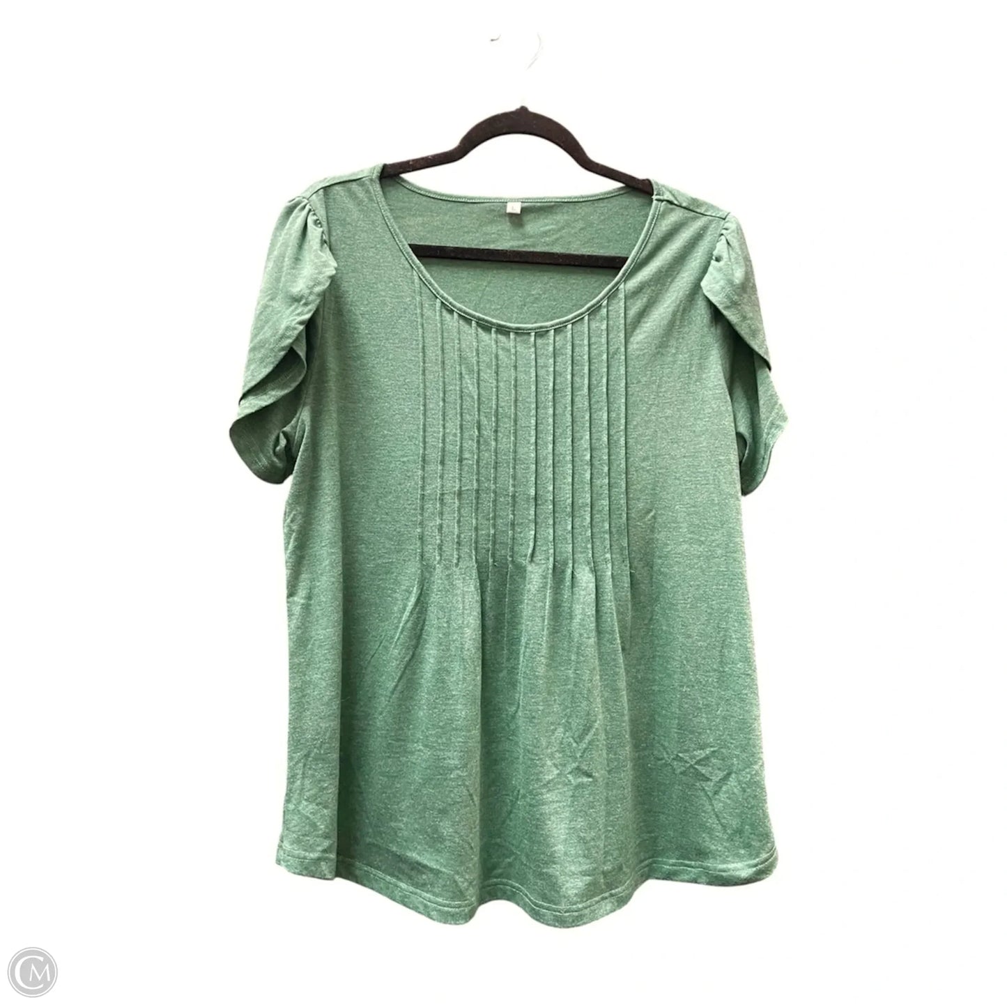 Top Short Sleeve By Clothes Mentor In Green, Size: L