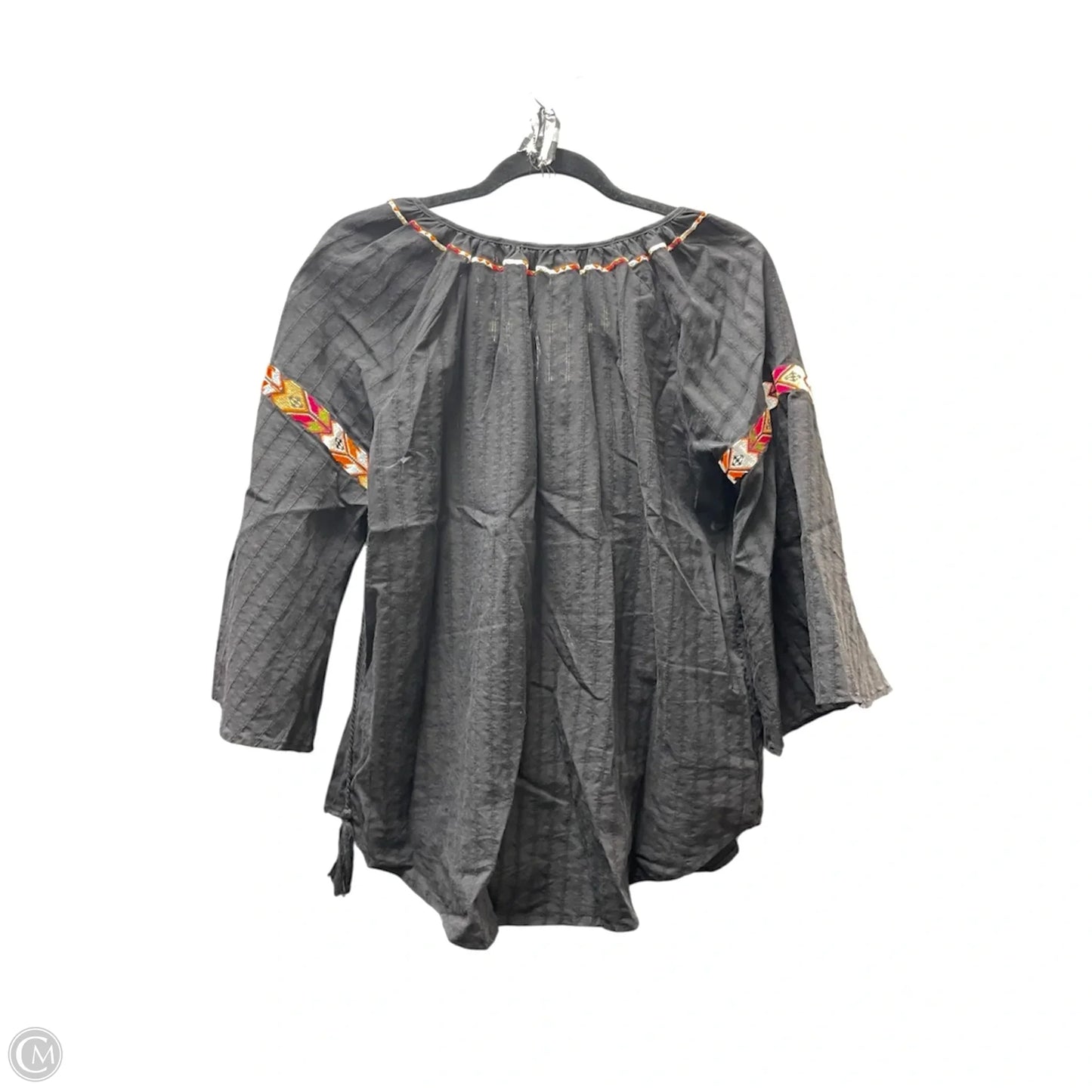 Top 3/4 Sleeve By Clothes Mentor In Black, Size: L