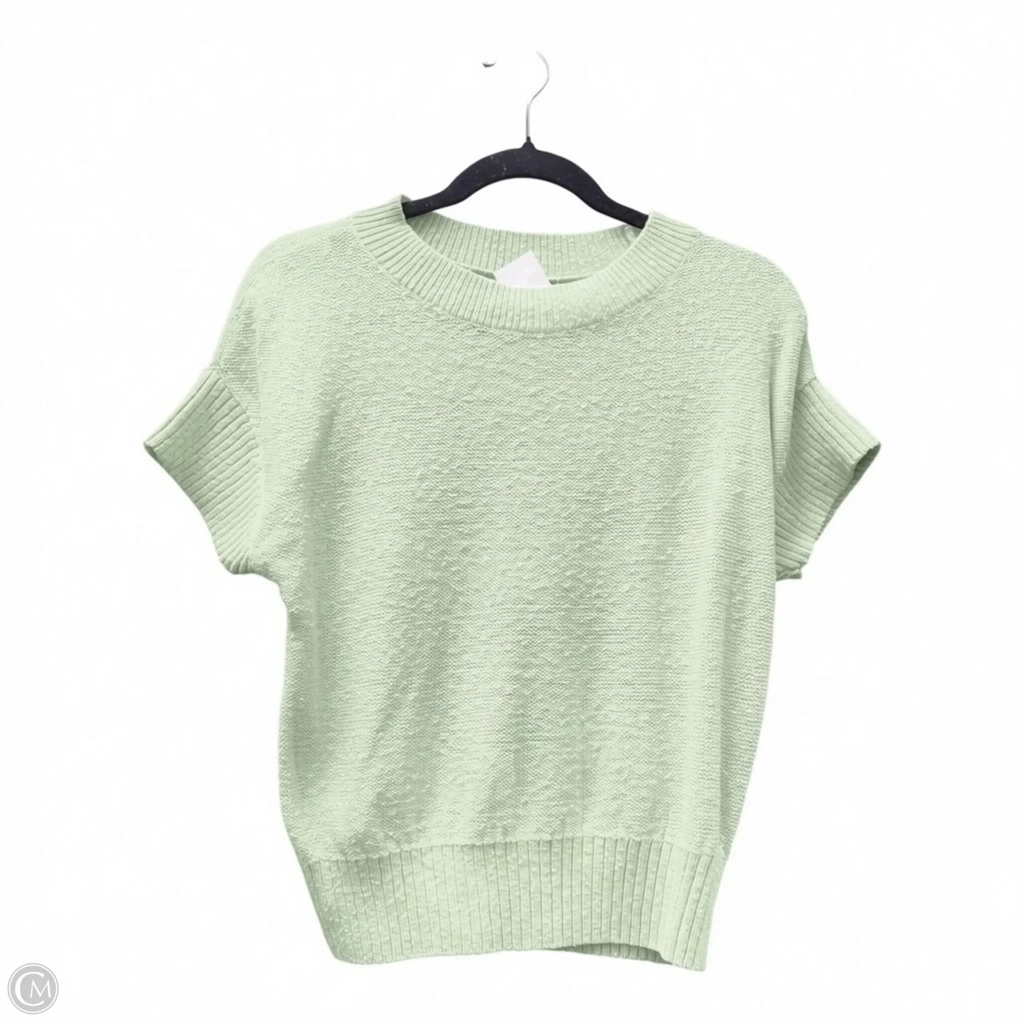 Sweater Short Sleeve By Loft In Green, Size: S