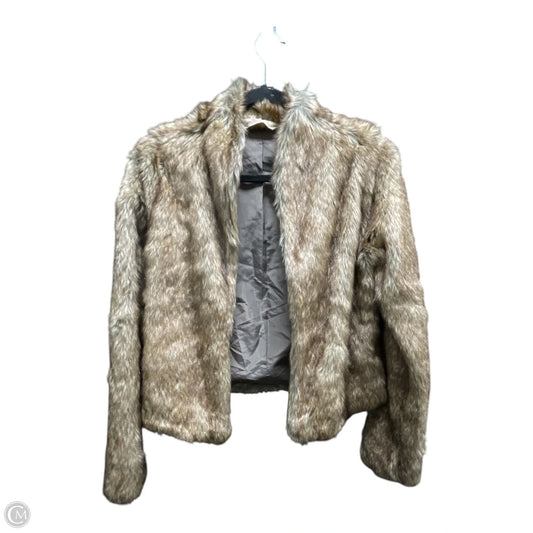 Jacket Faux Fur & Sherpa By Hollister In Brown, Size: L