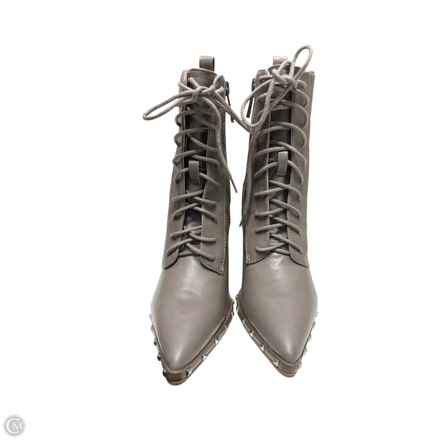 Boots Mid-calf Heels By Charles By Charles David In Taupe, Size: 6