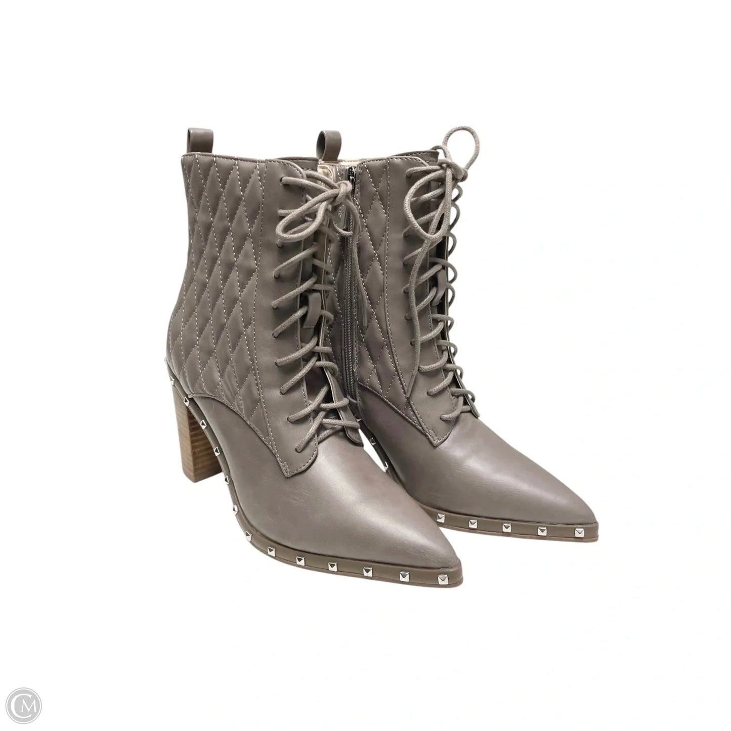 Boots Mid-calf Heels By Charles By Charles David In Taupe, Size: 6