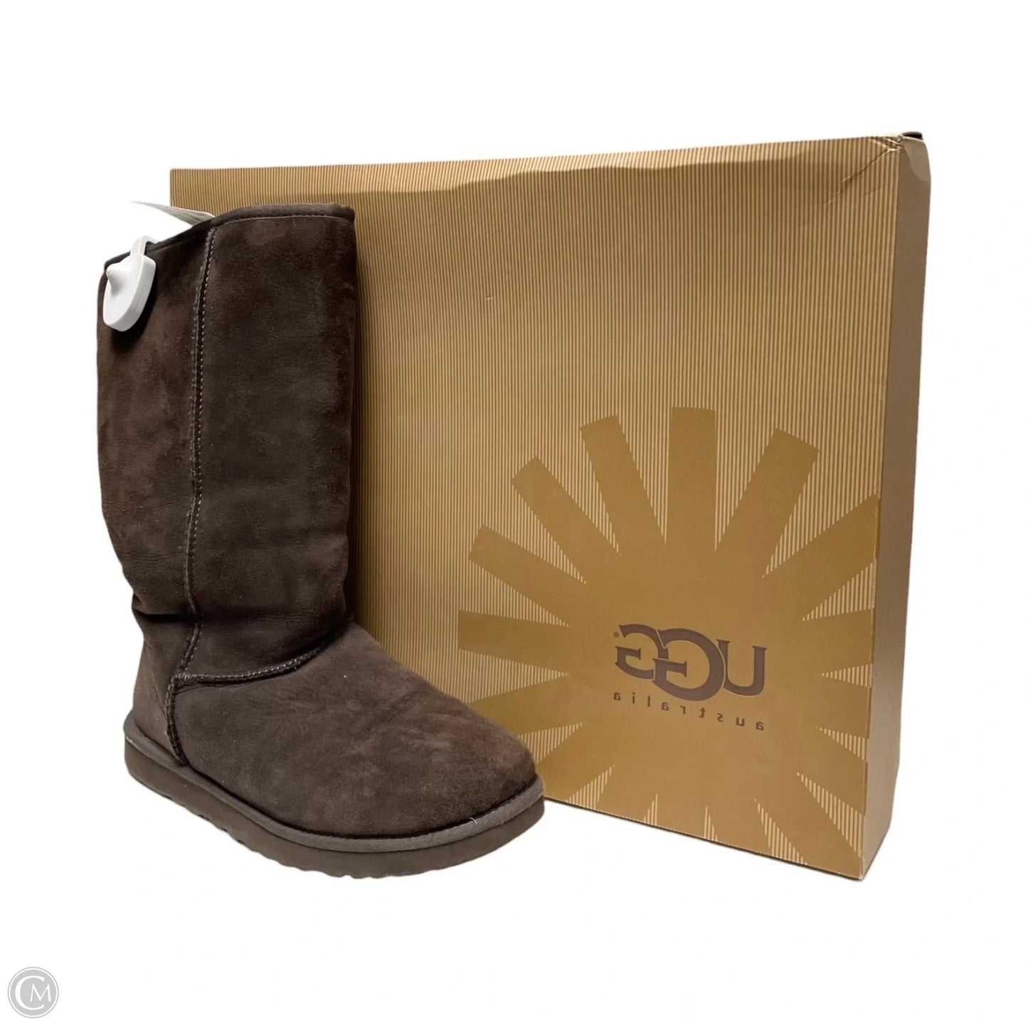 Boots Designer By Ugg In Brown, Size: 10