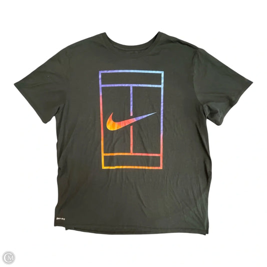 Athletic Top Short Sleeve By Nike Apparel In Black, Size: 2x